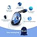 Wonice Snorkel Mask Full Face for Adults and Kids,Dry Top System Safe Breathing,180°Panoramic View Anti-Fog Anti-Leak,with Camera Mount Snorkeling & Swimming Mask