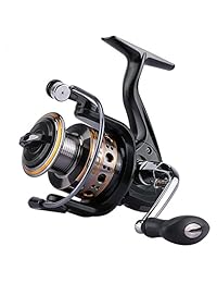 Goture   Carrete de pesca ultraligero con bobina metálica para agua dulce y agua salada serie GT V de hasta 22 lb de arrastre