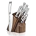 Cangshan TN1 Series 1021950 Swedish 14C28N Steel Forged 8-Piece Knife Block Set, Walnut