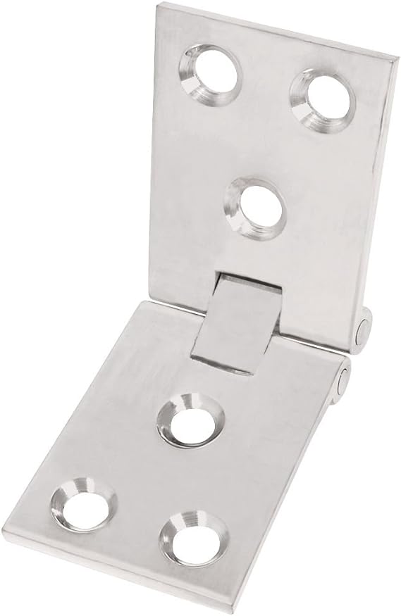 Counter Flap Hinge Satin Chrome 102 x 38mm Pack of 2 Amazon.co.uk DIY