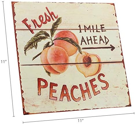 Vintage tin sign with classic home designs, priced at $12.95.