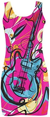 Abbie Miller Graffiti Women's Polyester Vest Dress Rose Red