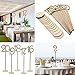 20pcs 1-20 Wooden Table Numbers with Holder Base for Wedding or Home Decoration (Wood Color)
