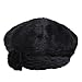 Vbiger Women's Winter Beanie Berets Hat (Black)