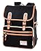 SmileDay Vintage Flap Bookbag College Backpack | Fits 15.4