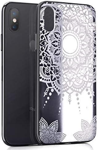 EMORCO Apple iPhone Xs Max Case with Mandala Pattern Design,Shockproof Matte Back Cover Protective Cover
