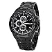 Curren Black Stainless Steel Luxury Analog Sport Quartz Watches Mens Wrist Watch Black-Golden