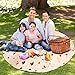JISUSU Burritos Tortilla Blanket,Tortilla Warmer Blanket Realistic Soft Plush Comfort Round Food Blanket for Boys Girls Adults,Giant Human Taco Blanket-Diameter 60 inches …