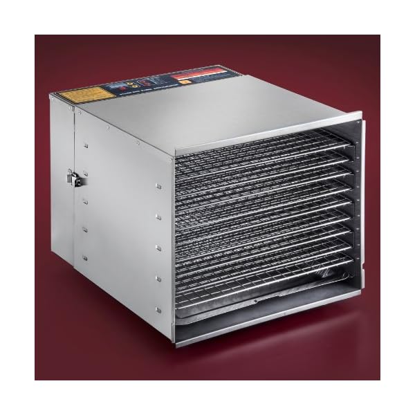 STX-INTERNATIONAL-Dehydra-STX-DEH-1200W-XLS-10-Tray-Stainless-Steel-Digital-Food-Dehydrator-1200-watt