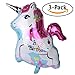 Unicorn Happy Birthday Balloons (3-Pack)