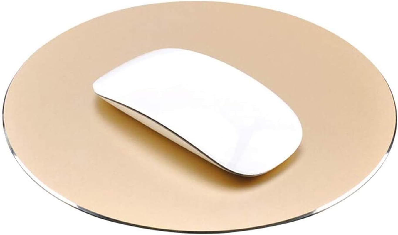NewBull Hard Aluminium Alloy Mouse Pad for Fast and Accurate Control Round Gaming Mouse Mat
