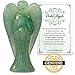 Earth Therapy Original Pocket Guardian Angel with Serenity Prayer Card - Green Aventurine Healing Stone Figurine - Bless Yourselves and Your Loved Ones
