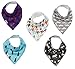 Danha Baby Bandana Teething Bib for infants and toddlers - set of 5 organic cotton drooling bib (boy)