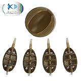 JSHANMEI Carp Fishing Inline Method Feeders Set with Easy Release Mould Coarse Carp Fishing Bait Accessories
