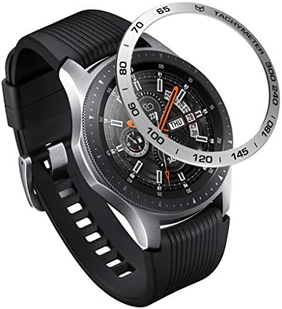for Samsung Galaxy Watch 46MM Bezel Ring Adhesive Cover Anti Scratch Metal