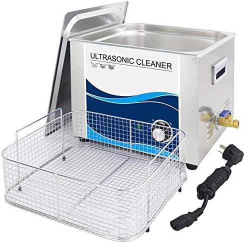 OOLIFENG Ultrasonic Cleaner Commercial And Jewelry Ultrasonic Cleaner 110/220V Industrial Power With Mechanical Timer, (15L)