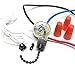 Zing Ear ZE-110 3 Wire Ceiling Fan Light Switch 3 Way 2 Circuit Pull Chain Replacement Repair Kit 3A125VAC 6A250VAC for Fans, Lamps, Lighting Fixtures, Canopy Vanity Lights, Wall Sconces Black Nickel