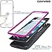 COVRWARE ZTE ZMAX PRO / ZTE Carry [IRON TANK Series] Built-in [Screen Protector] Heavy Duty Full-Body Rugged Holster Armor [Brushed Metal Texture] Case [Belt Clip][Kickstand], Magenta