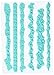 Prima Marketing Julie Nutting Mixed Media Cling Rubber Stamps, Border-Flower, Flourish, Word 5.5