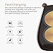 JUBECO Wireless Charger Stand,Bear Bionic Design, Compatible with iPhone XR/XS Max/XS/X / 8/8 Plus, Samsung Galaxy S10/S10+/S10e/S9/S9+/S8/S8+/S7/Note 8/Note9 and More
