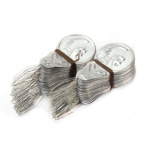 SODIAL(R) 100x Silver Tone Wire Loop DIY Needle Threader Insertion Hand Machine Sewing Tool Quilting Craft