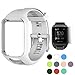 TUSITA WristBand for TomTom Runner 2 3/Spark/Spark 3/Golfer 2/Adventurer, Replacement Silicone Band Strap Accessory (White)