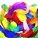 Coceca 500pcs 3-5 Inches Colorful Feathers for Crafts DIY Wedding Home Party Decorations