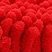 Great Chance Red Heart Love Shape Microfiber Chenille Soft Fluffy Rug Bathroom Bedroom Carpet Mat