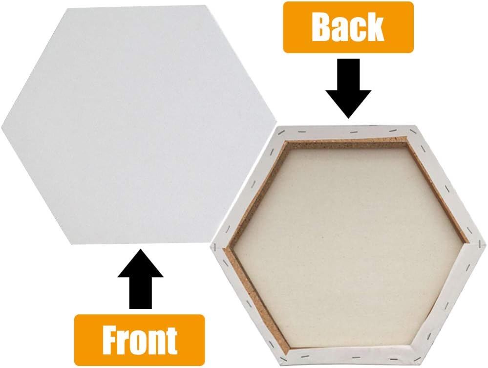 3 Pieces Art Stretched Canvas, 30 cm/11.8 inch Art Painting Frame, Painting Canvas Panel Boards - Image 3