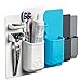 TOOLETRIES The Harvey Toothbrush & Razor Holder - Silicone Toiletry Organizer, Shower & Bathroom Accessory - Features Silicone-Grip Technology, Removable & Reusable - White