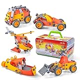 JOYIN 148 Pieces Take-a-Part Play-Set, Educational Construction Engineering Toy Set Up-to 5 Models Toy