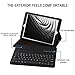 Pasonomi iPad pro 12.9 Keyboard Case, Folding PU Leather Folio Cover Case & Detachable Wireless Bluetooth Keyboard, Soft PU Leather Provide 360° Protect, Compatible with iPad pro 12.9 inch 2015/2017