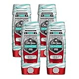 Old Spice Hardest Working Collection Hydro Body Wash, Pure Sport Plus, 16 Fluid Ounce (Pack of 4)