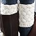 Desen Women's Crochet Leg Warmers Winter Cable Knit Boot Cuffs (Ivory) One Size