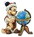 Disney Jim Shore Mickey Seasons Greetings Around World St. Mick With Globe Figurine