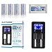 EASTSHINE Universal Battery Charger & E07 16340 Battery, S2 LCD Display Speedy Smart Charger for Rechargeable Batteries Ni-MH Ni-Cd AA AAA Li-ion LiFePO4 IMR 10440 14500 16340 18650 RCR123 26650
