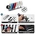 COGEEK 3D Metal Sport ///M Front Hood Grill Grille Badge Emblem Stickers Screws Car Styling Accessories for BMW M3 M5 X1 X5 X6 E39 E60