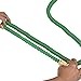 Expandable Garden Hose with 8 Pattern Hand Spray Nozzle Solid Brass Ends Lightweight Flexible Watering Hose Double Latex Core, Extra Strength Fabric 50ft(Green)
