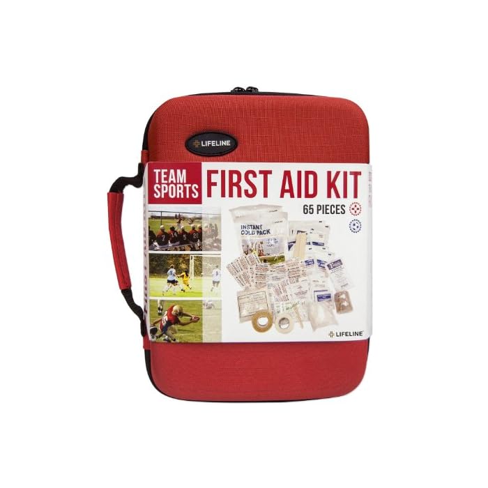 Lifeline Team Sport First Aid and Safety Kit, Stocked with Essential First aid Components for Emergencies Resulting from…
