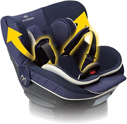 Amazon エールベベ チャイルドシート 新生児 から使える Isofix 固定 回転型 クルット 6i グランス グランネイビー ジャンピングハーネス搭載 Bf952 ベビー マタニティ ベビー マタニティ 通販