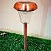 8pcs-Pack White/Blue Dual LED Copper Finish Solar Lights Outdoor Sogrand Solar Pathway Lights Solar Landscape Lighting Solar Path Lights Solar Garden Lights