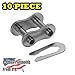 Jeremywell 50 SS Stainless Steel Roller Chain Connecting Link (10PCS)
