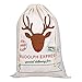 Extra Large Cotton Santa Bag with Drawstring Tie Closure | 39 x 27 Santa Sack for Christmas Presents, Stocking Stuffers & Holiday Gifts (1 PC)