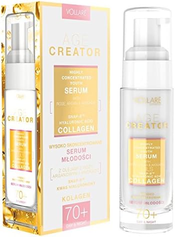High Concentrated Youth Serum for 70+ with Rose, Argan and Avocado Oils, Snap8, Hyaluronic Acid and Collagen