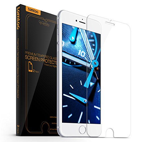 iPhone 7 Screen Protector Glass, Tomtoc iPhone 7 Tempered Glass Screen Protector Film for Apple iPhone 7 2016 (2-Pack)