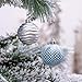 Valery Madelyn 24ct 70mm Luxury Collection Gold Beige Shatterproof Christmas Ball Ornaments 7cm/2.75inch, 24 Hooks Included, Themed with Tree Skirt(Not Included)