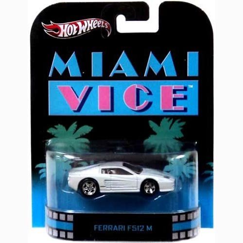 Hot Wheels Miami Vice Ferrari F512M Die Cast Car