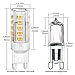 DiCUNO G9 LED Ceramic Base Light Bulbs, 4W (40W Halogen Equivalent), 400LM, Warm White (3000K), G9 Base, G9 Bulbs Non-Dimmable for Home Lighting, 12-Pack