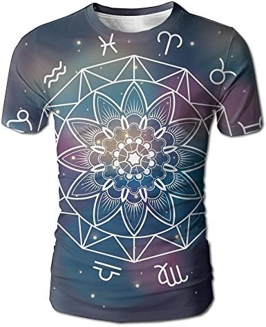 PL Fashion Zodiac Marriage Astrology Icon Men's Tee Fashion Mens Short-Sleeved T-Shirt Summer Tops