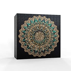 Canvas Wall Art - Luxury Rococo Art for Living Room - Modern Home Art Stretched and Framed Ready to Hang - 12x12 inches